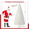 Feet Pre-Lit Fiber Optic White Snow-Flocked Artificial Christmas Tree